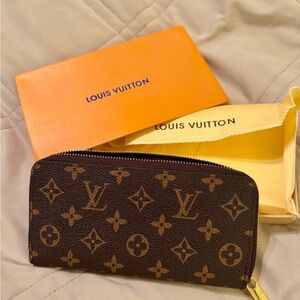 Brown Zippy Long Wallet